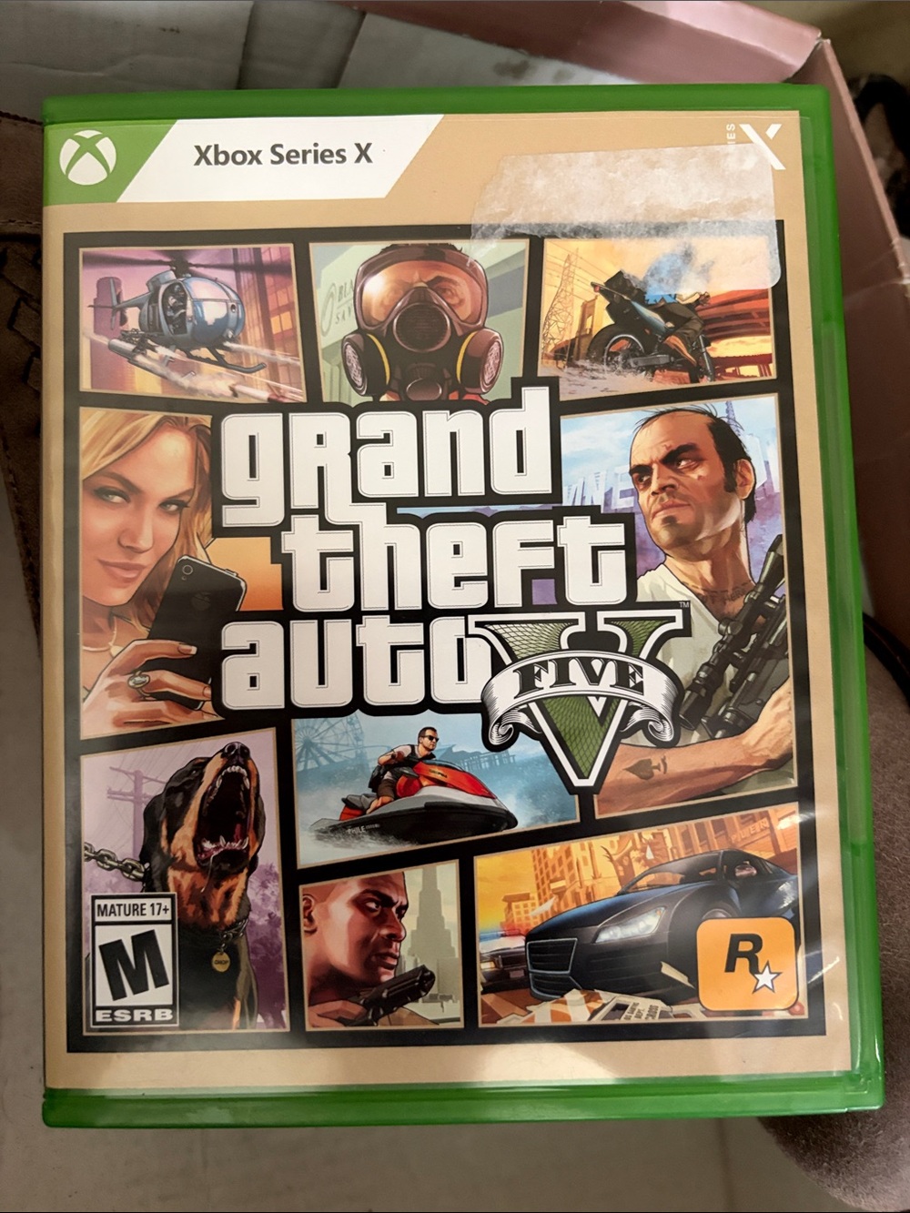 Grand Theft Auto V (GTA V) — Green Xbox Case